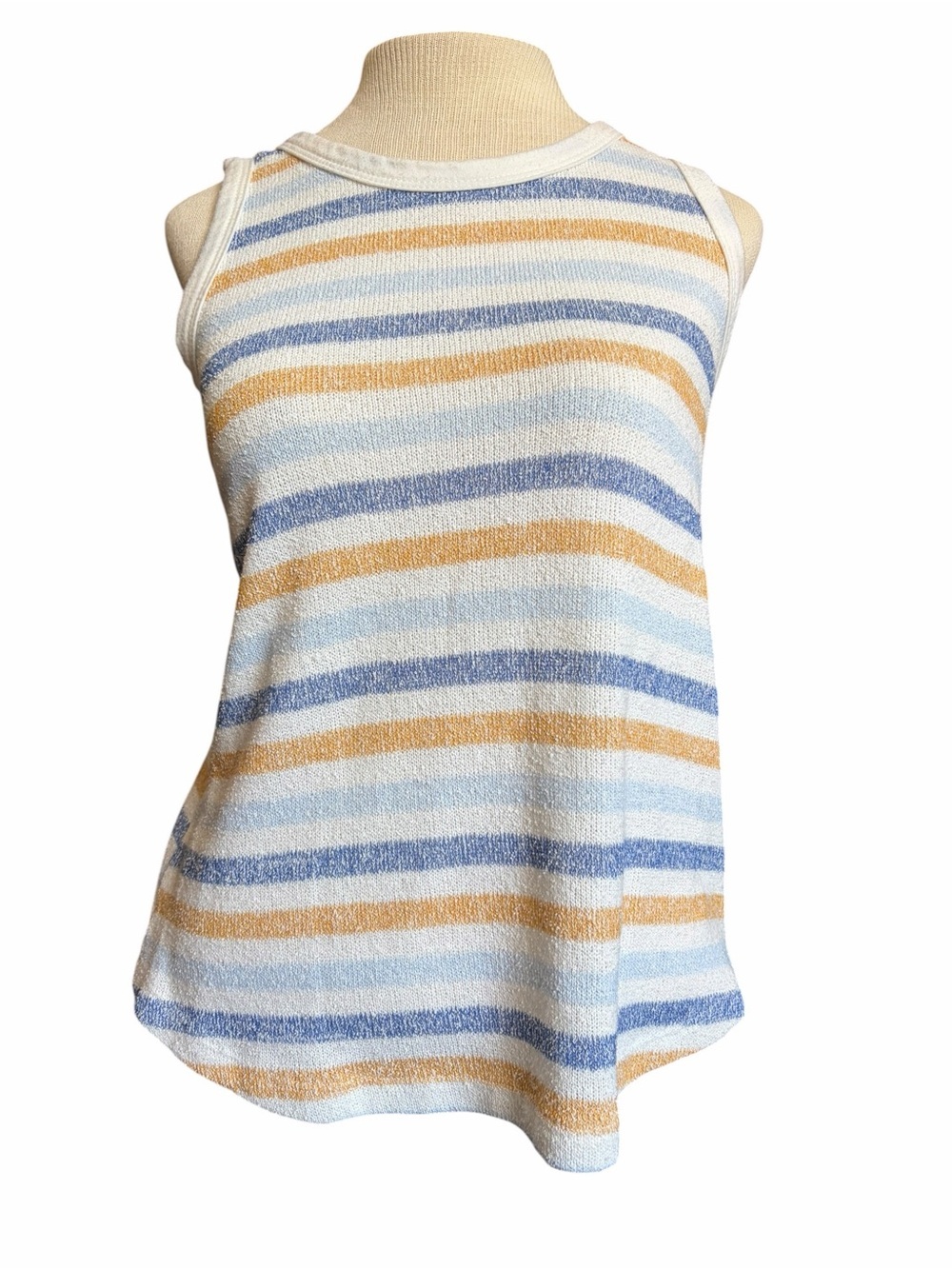 Staccato Striped Knit Tank Top